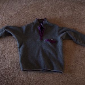 Vintage grey and purple Patagonia Synchilla